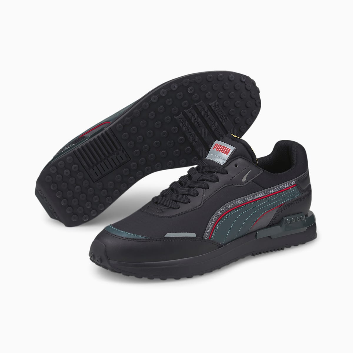 Dámské Tenisky Puma City Rider Ripstop Černé/Zelene/Červené | PU7951-X03