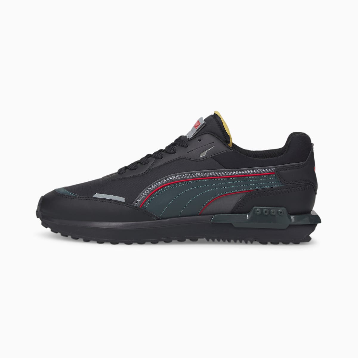 Dámské Tenisky Puma City Rider Ripstop Černé/Zelene/Červené | PU7951-X03