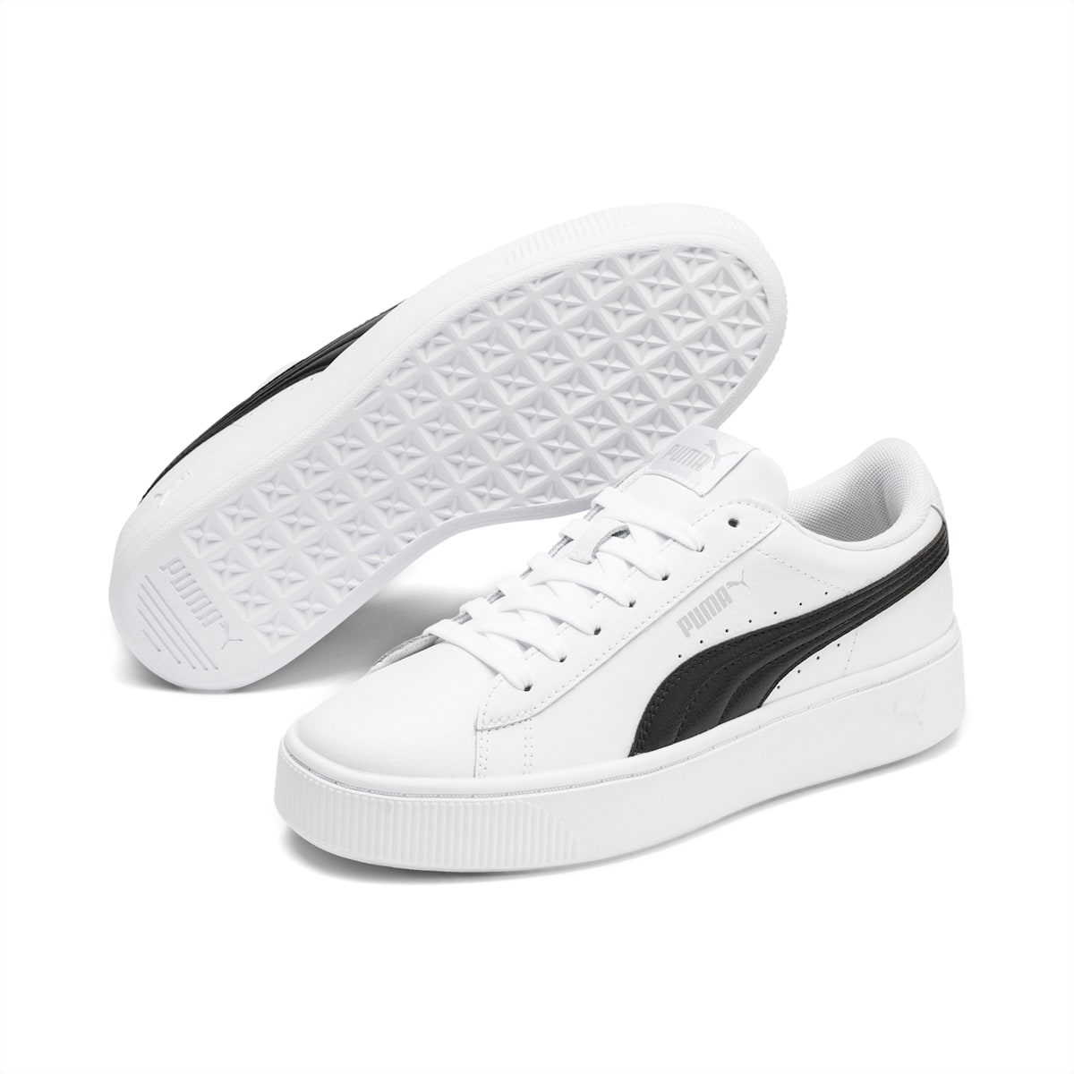 Dámské Tenisky Puma PUMA Vikky Stacked Bílé/Černé | PU0589-W56