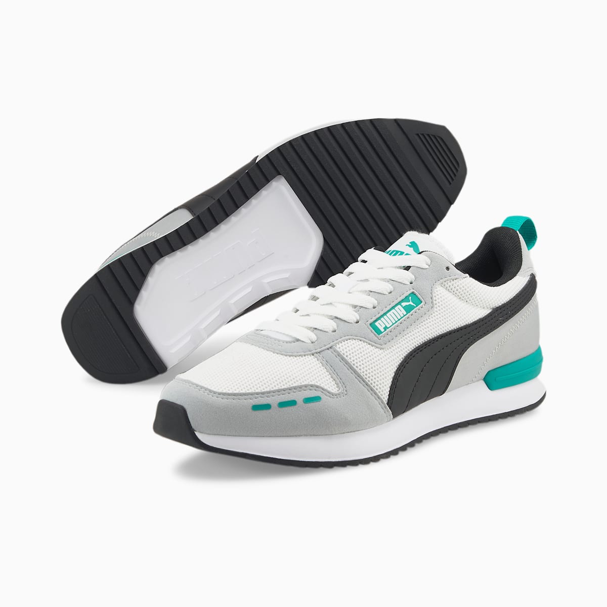 Dámské Tenisky Puma R78 Bílé/Černé/Zelene | PU2630-V82