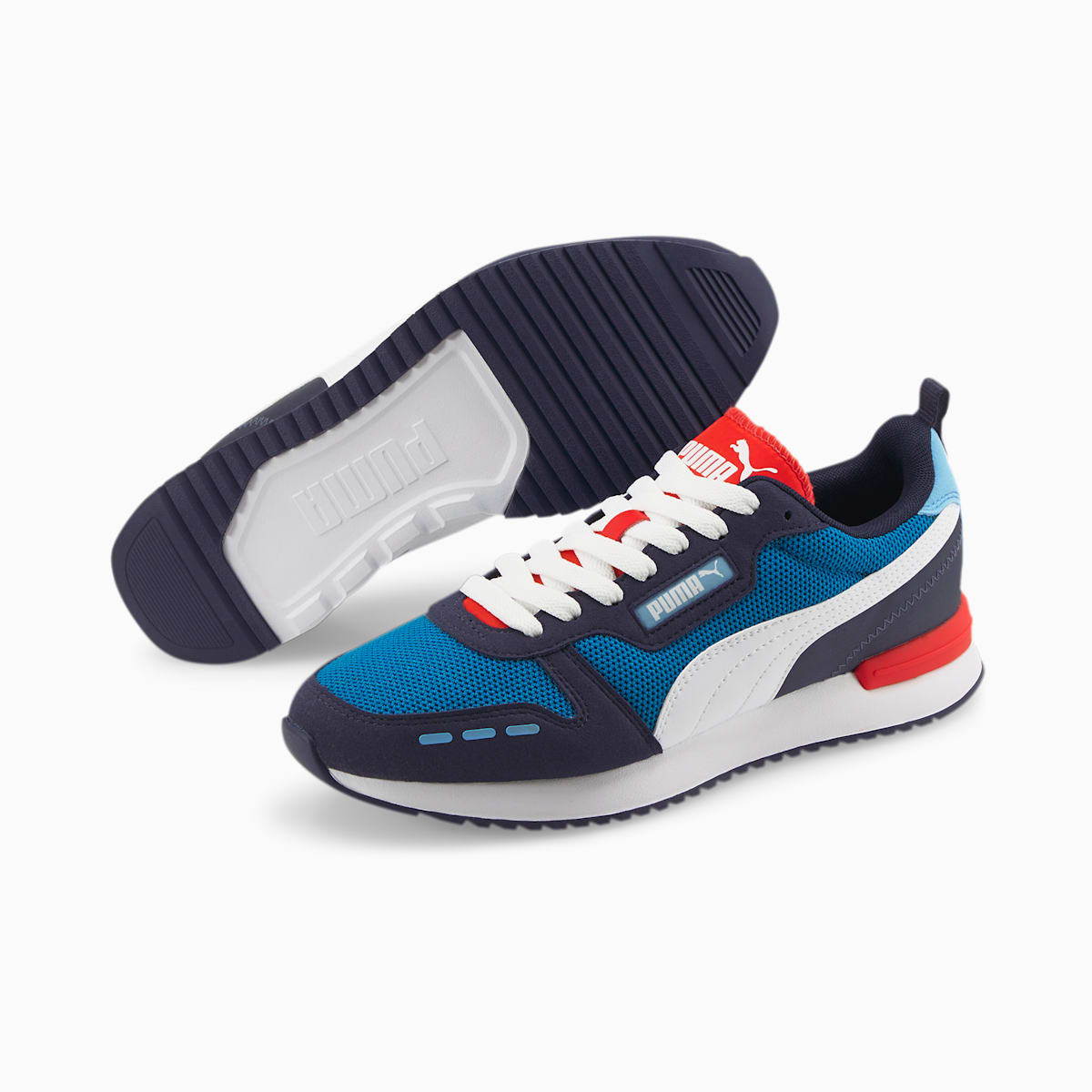 Dámské Tenisky Puma R78 Runner Blankyt/Bílé/Tmavě Blankyt/Červené | PU6738-Y15