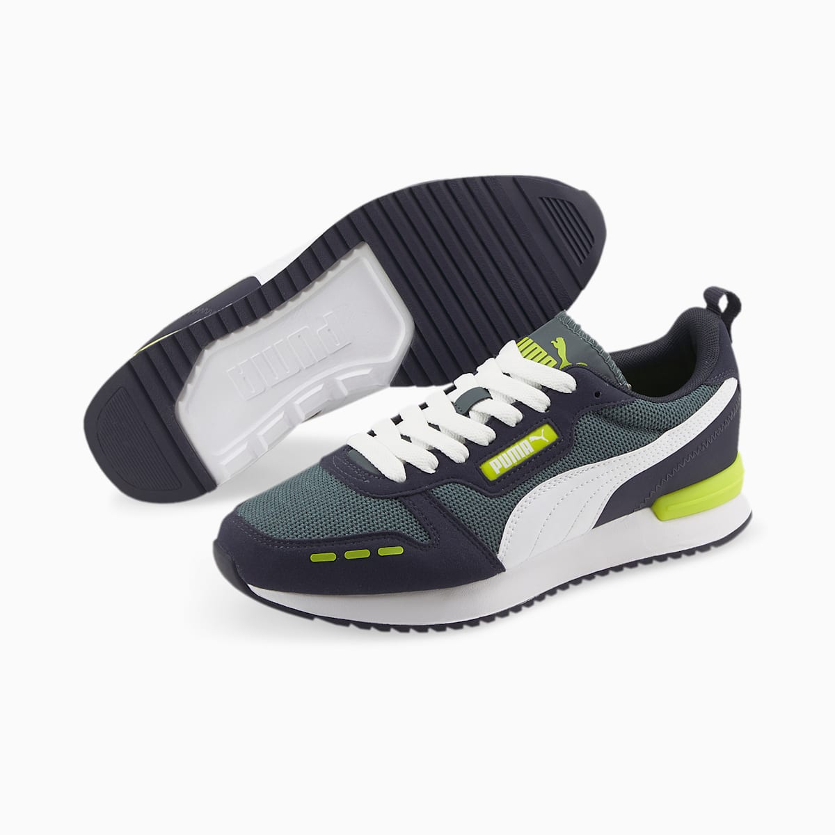 Dámské Tenisky Puma R78 Runner Tmavě Blankyt/Bílé/Světle Zelene | PU9107-Q31