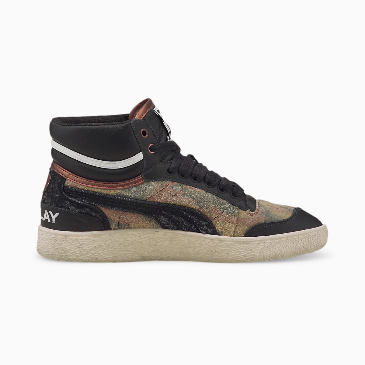 Dámské Tenisky Puma Ralph Sampson x Replay Mid Camo Černé/Tmavě Zelene | PU9105-C43