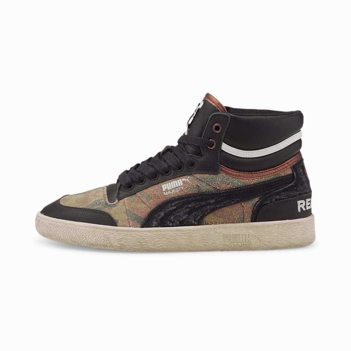 Dámské Tenisky Puma Ralph Sampson x Replay Mid Camo Černé/Tmavě Zelene | PU9105-C43