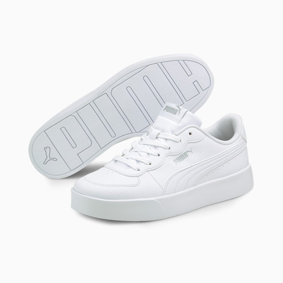 Dámské Tenisky Puma Skye Clean Bílé/Stříbrné | PU6243-A41