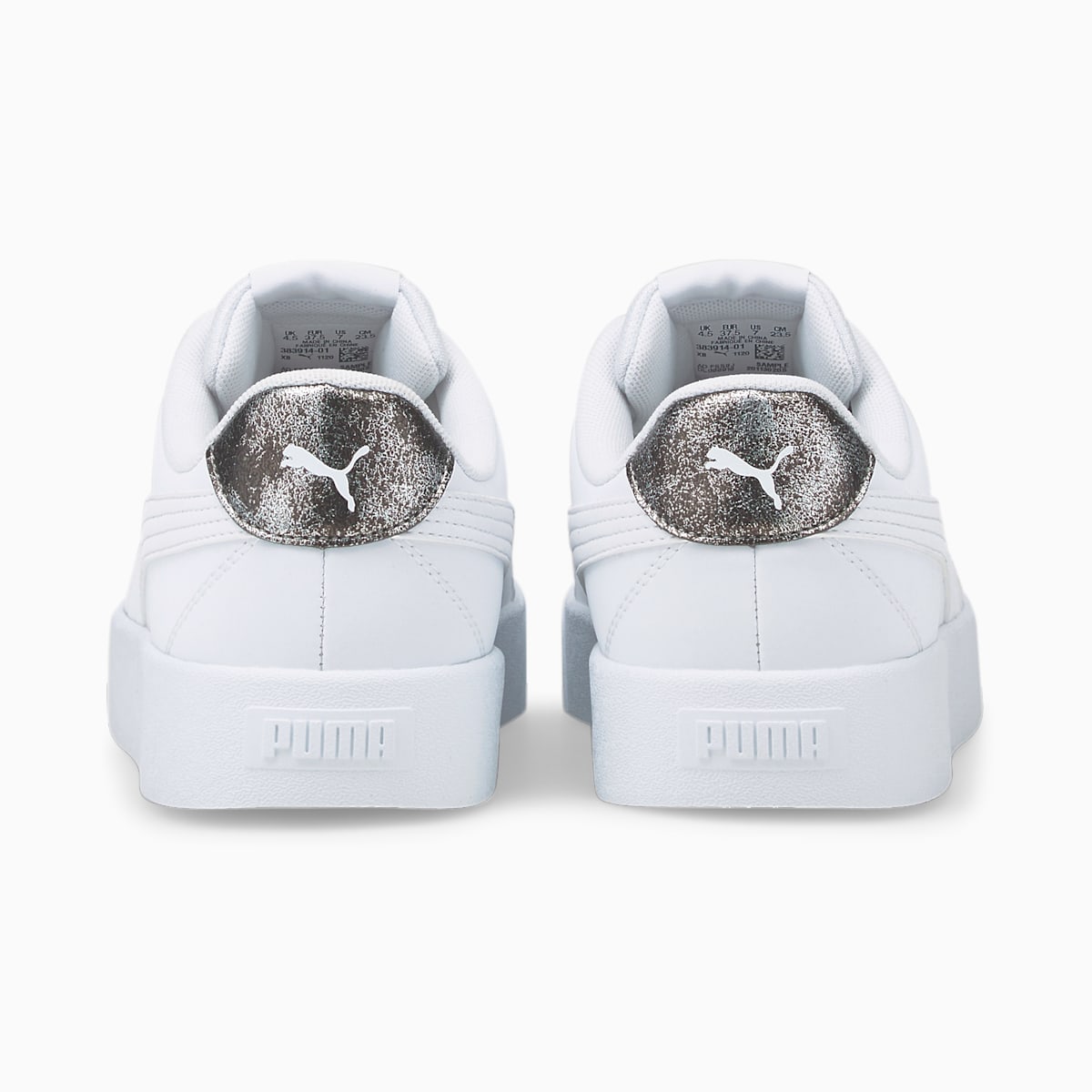 Dámské Tenisky Puma Skye Clean Raw Metallic Bílé/Stříbrné | PU0857-G84