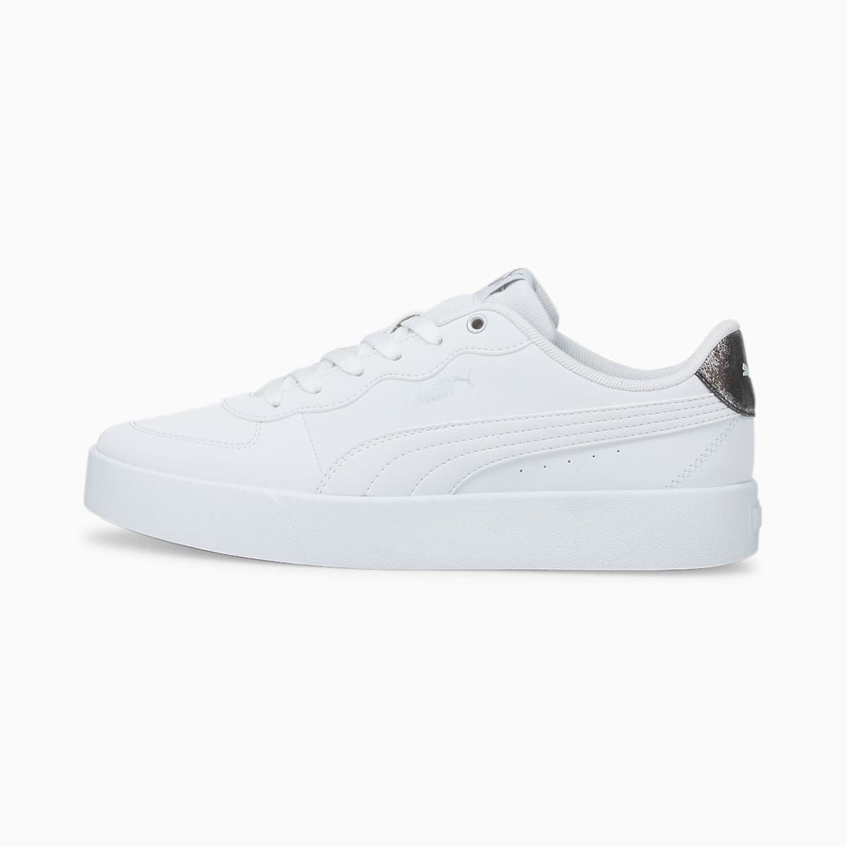 Dámské Tenisky Puma Skye Clean Raw Metallic Bílé/Stříbrné | PU0857-G84