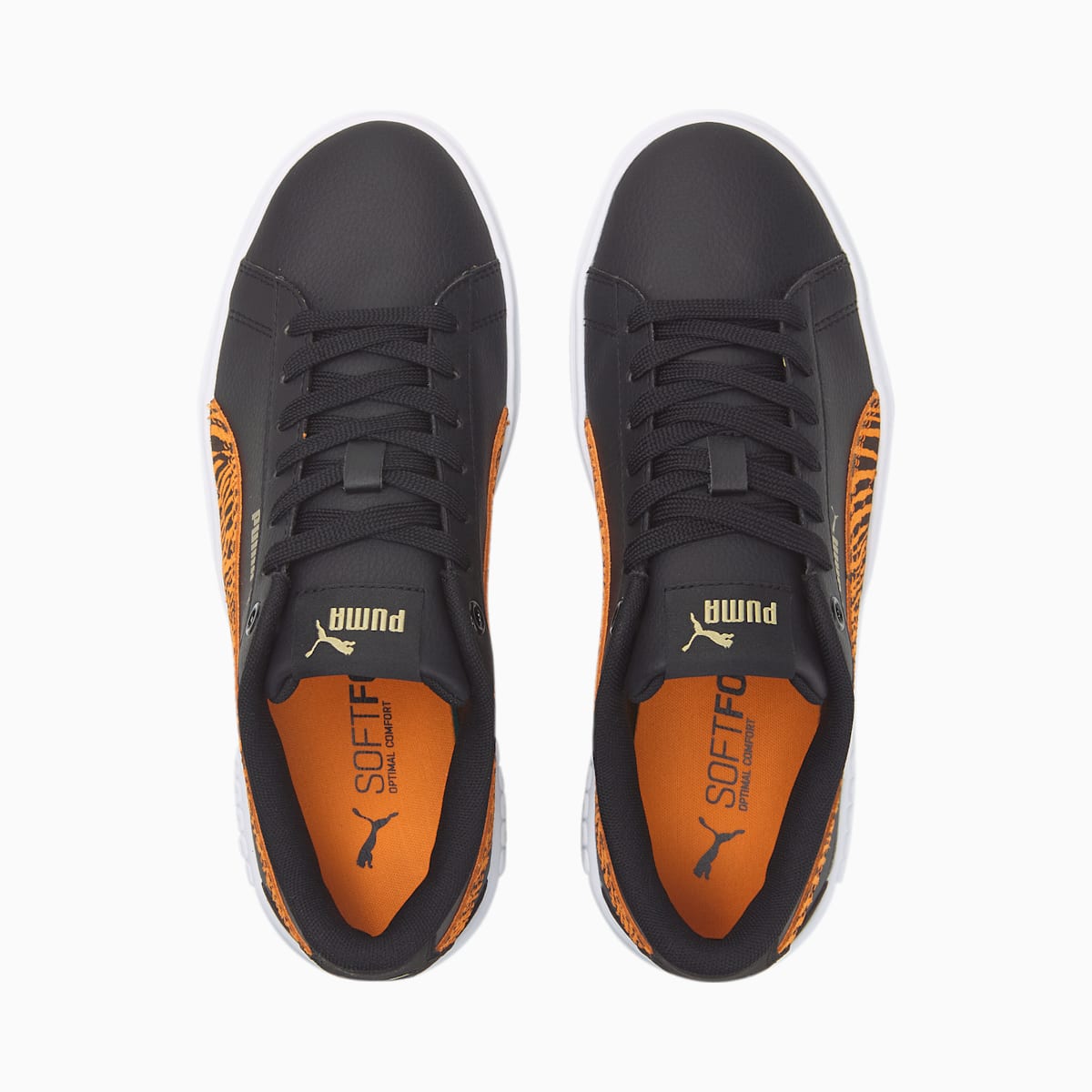 Dámské Tenisky Puma Smash Platform v2 Tiger Černé/Oranžové | PU2380-J65