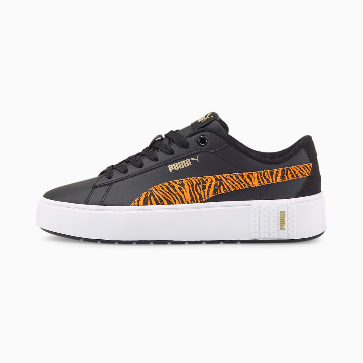 Dámské Tenisky Puma Smash Platform v2 Tiger Černé/Oranžové | PU2380-J65