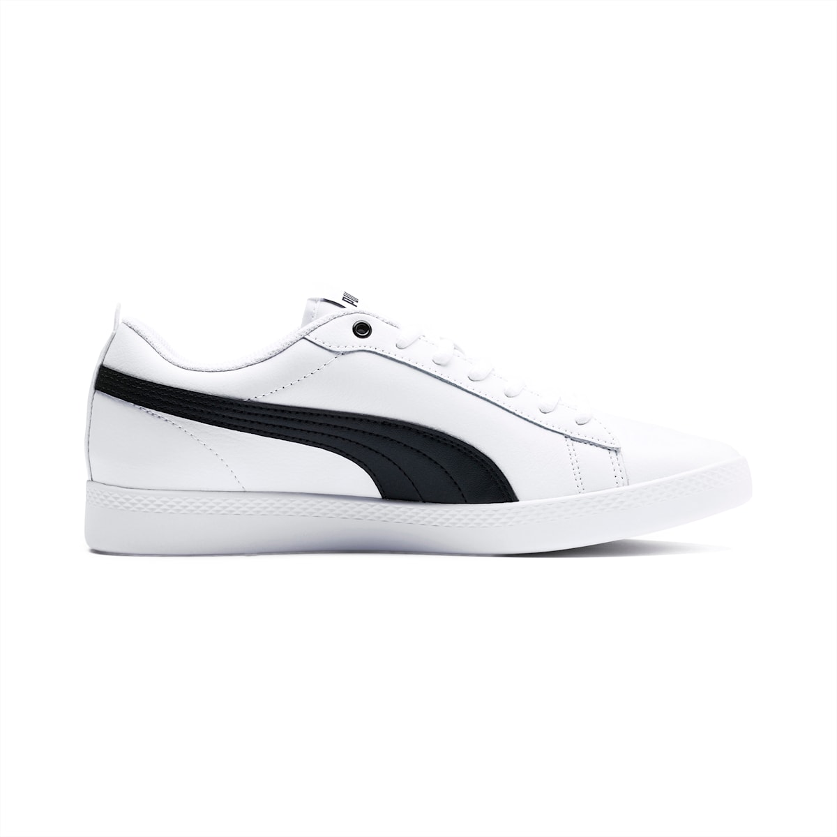 Dámské Tenisky Puma Smash v2 Leather Bílé/Černé | PU1340-M89