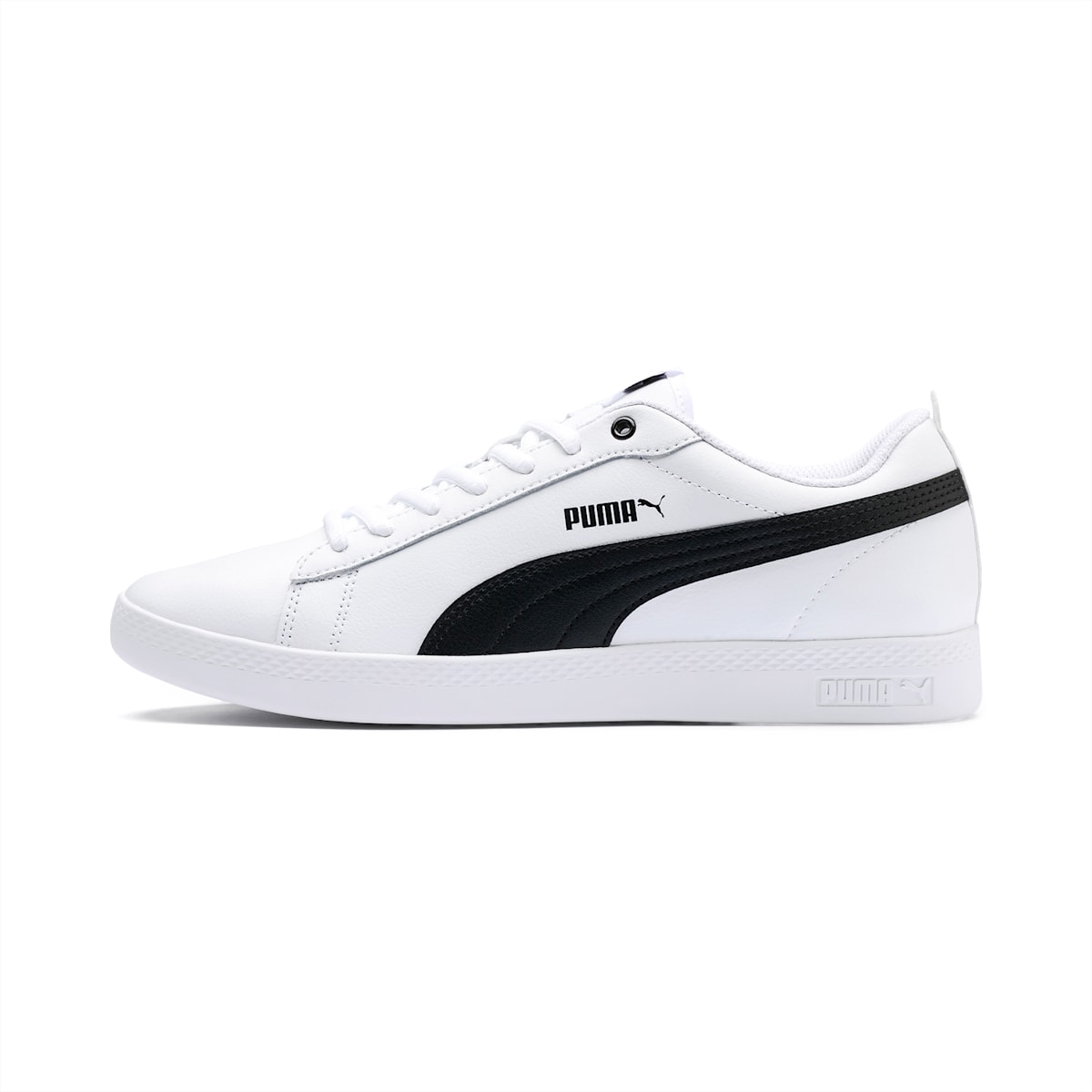 Dámské Tenisky Puma Smash v2 Leather Bílé/Černé | PU1340-M89