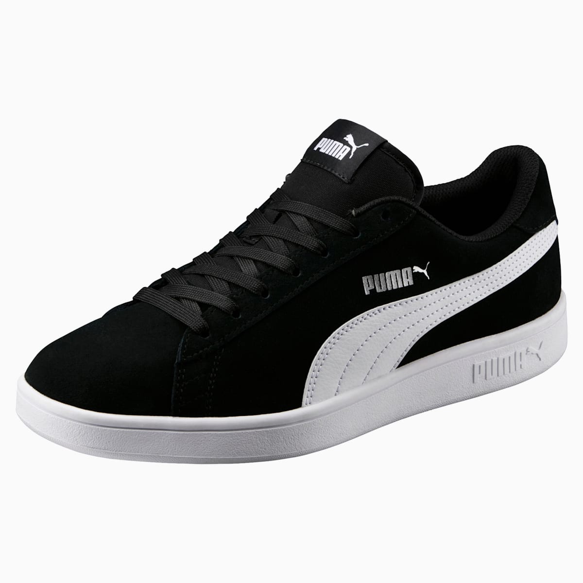 Dámské Tenisky Puma Smash v2 Černé/Bílé/Stříbrné | PU8672-M01