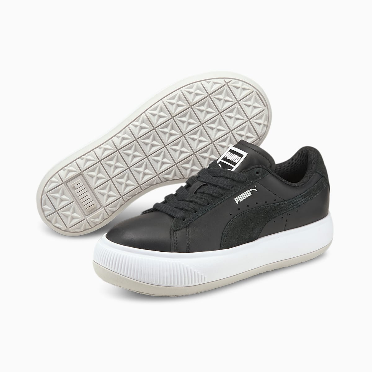 Dámské Tenisky Puma Suede Mayu Mix Černé/Bílé | PU9236-F85