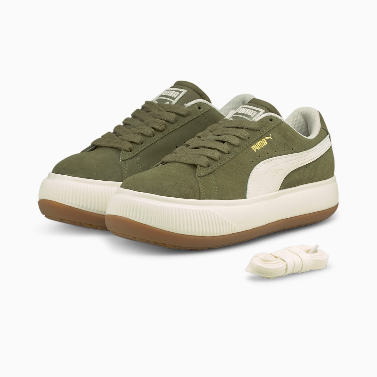 Dámské Tenisky Puma Suede Mayu UP Olivy Zelené | PU0576-E08