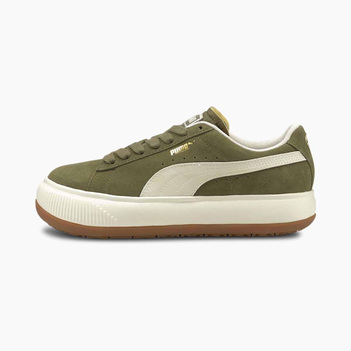 Dámské Tenisky Puma Suede Mayu UP Olivy Zelené | PU0576-E08