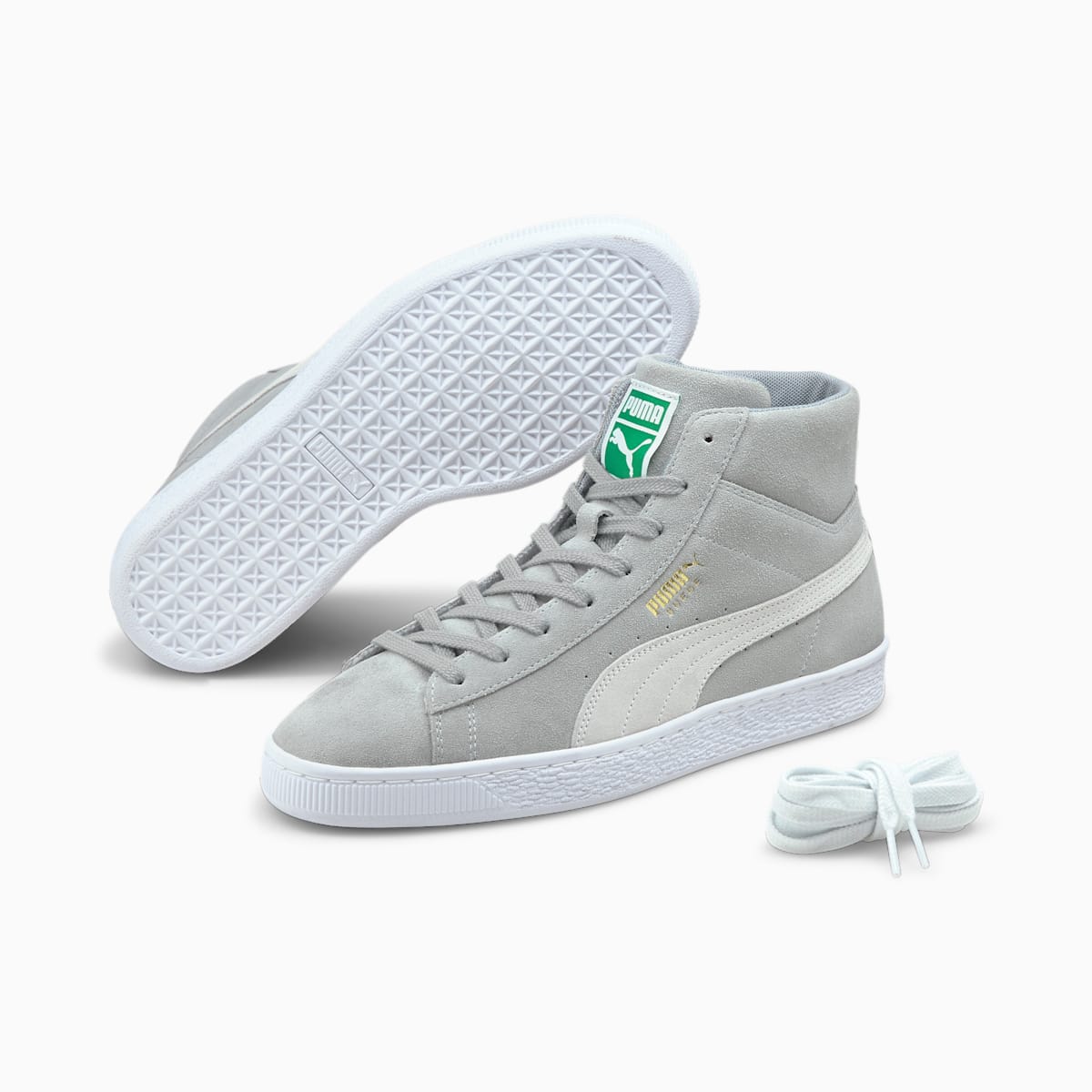 Dámské Tenisky Puma Suede Mid XXI Bílé | PU0635-W24