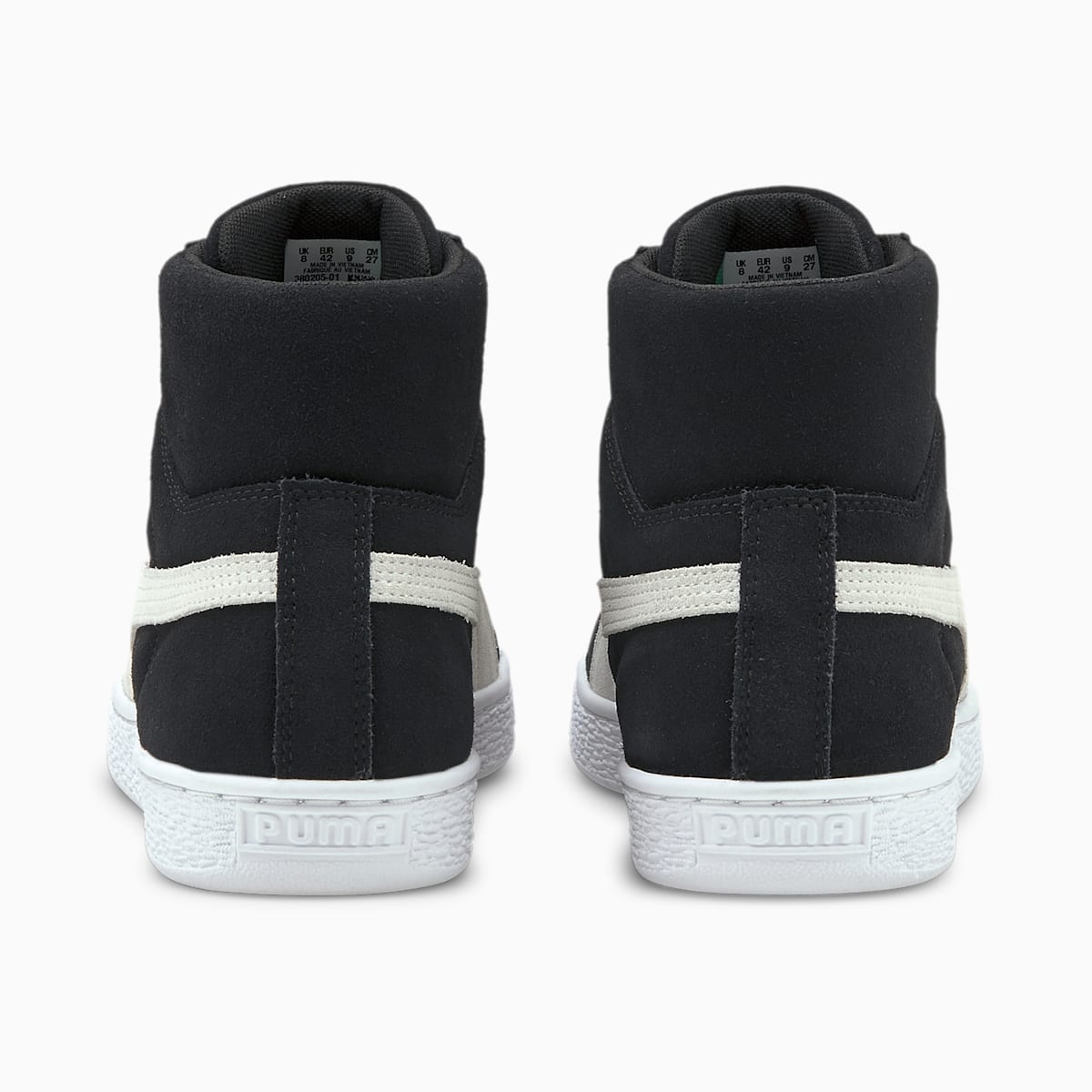 Dámské Tenisky Puma Suede Mid XXI Černé/Bílé/Zelene | PU1230-Z34