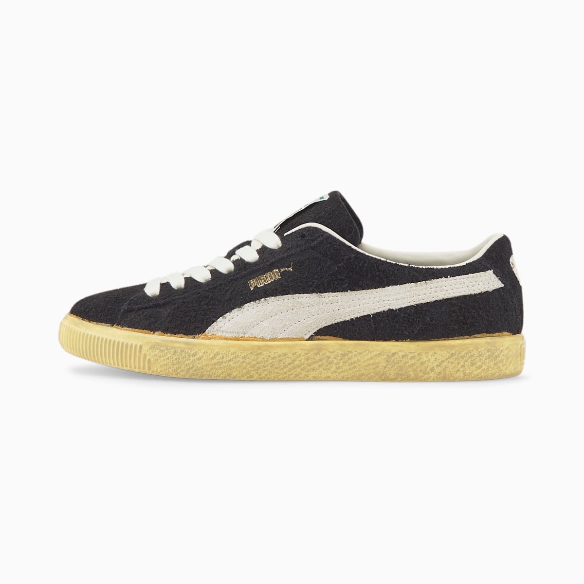 Dámské Tenisky Puma Suede VTG The NeverWorn Černé/Bílé/Žluté | PU9130-B73