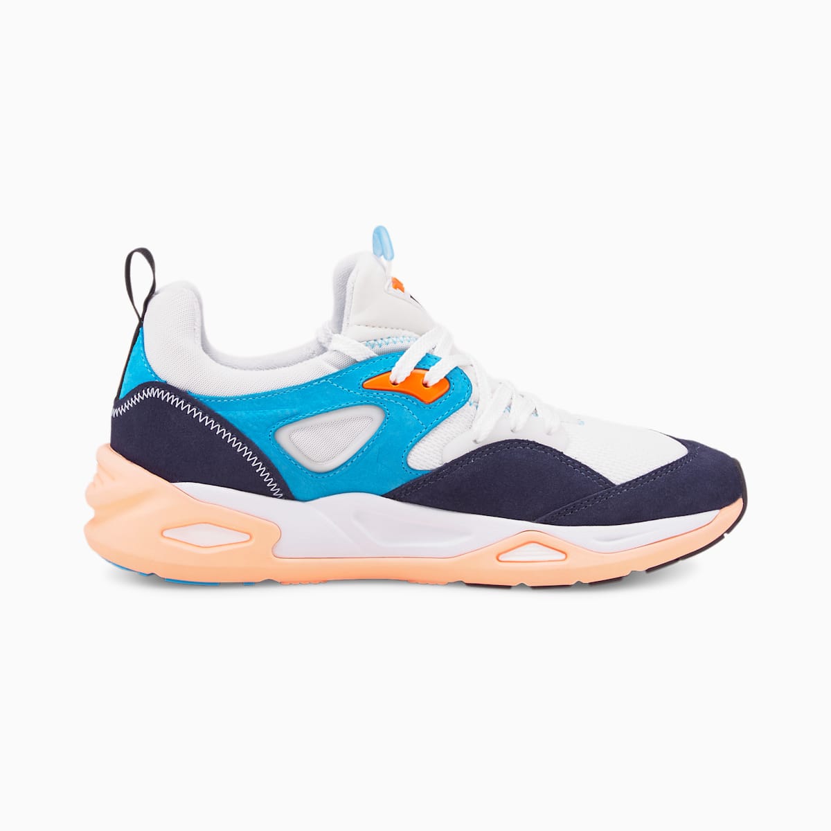 Dámské Tenisky Puma TRC Blaze The Triangle Bílé/Tmavě Blankyt/Oranžové | PU3749-X71