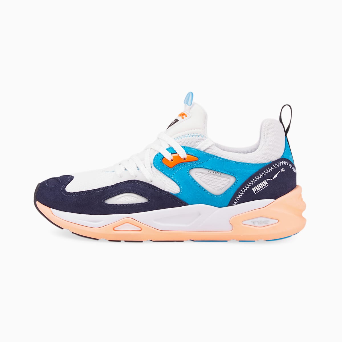 Dámské Tenisky Puma TRC Blaze The Triangle Bílé/Tmavě Blankyt/Oranžové | PU3749-X71