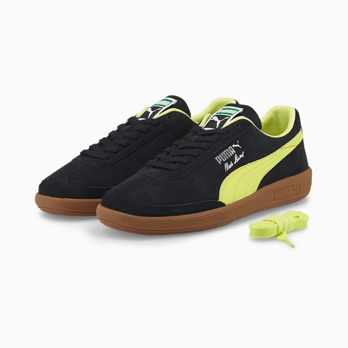 Dámské Tenisky Puma Vlado Stenzel Suede Černé/Citrón | PU7198-E31