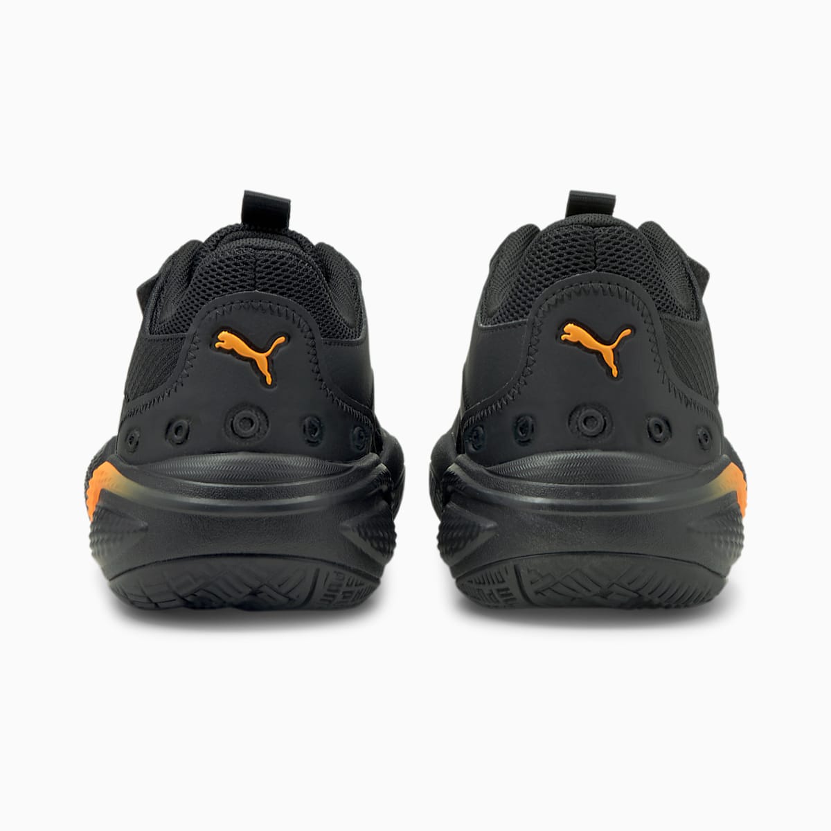 Dívčí Basketbalové Boty Puma Court Rider 2.0 Pop JR Černé/Oranžové | PU0964-P35