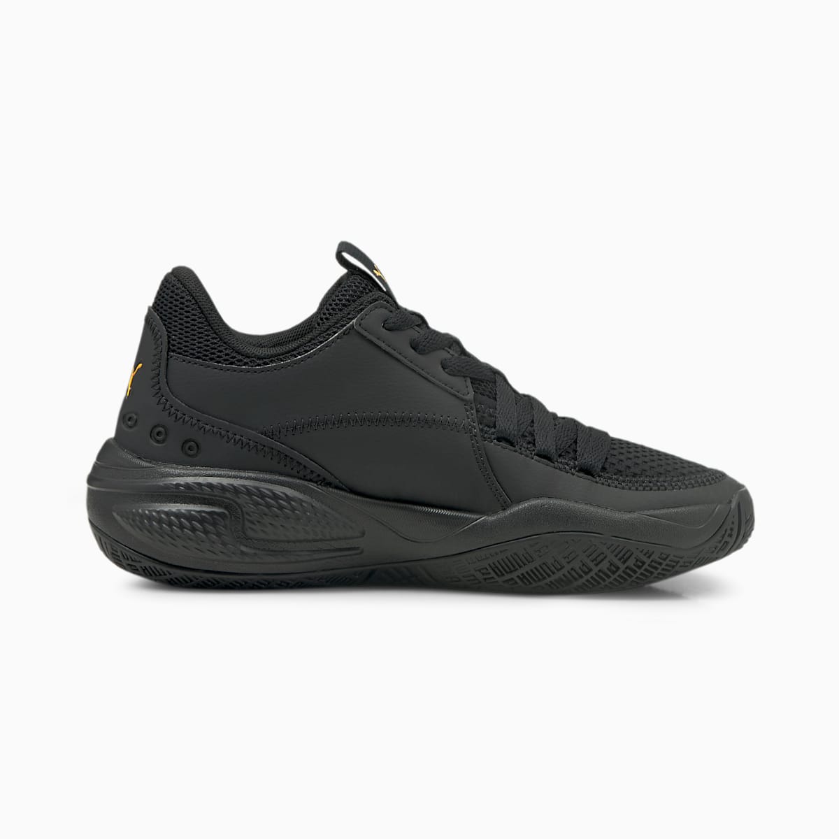 Dívčí Basketbalové Boty Puma Court Rider 2.0 Pop JR Černé/Oranžové | PU0964-P35