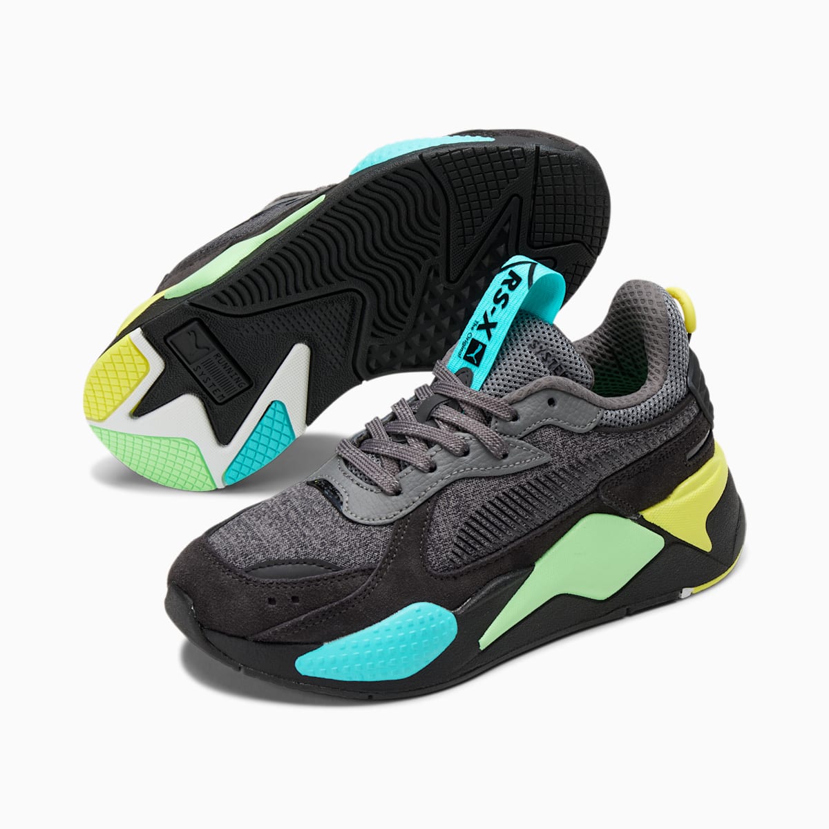 Dívčí Tenisky Puma RS-X Highlighter JR Černé/Žluté | PU8105-F63