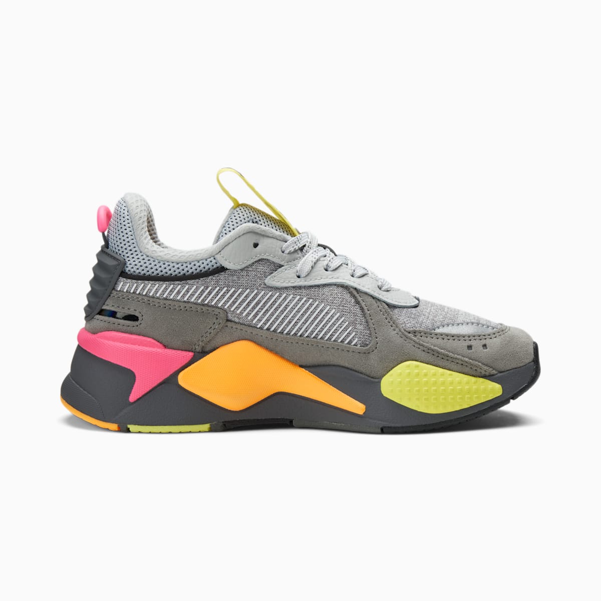 Dívčí Tenisky Puma RS-X Highlighter JR Šedé/Růžové | PU2401-A81