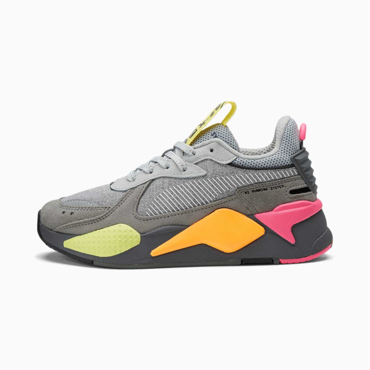 Dívčí Tenisky Puma RS-X Highlighter JR Šedé/Růžové | PU2401-A81