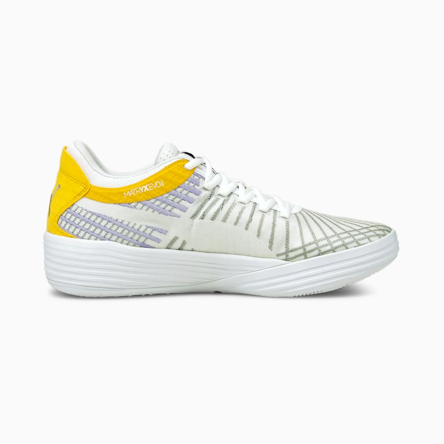 Pánské Basketbalové Boty Puma Clyde All-Pro Coast 2 Coast Bílé/Fialové | PU9841-N10