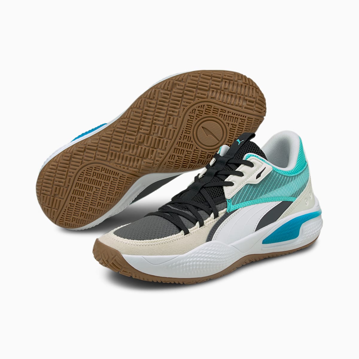 Pánské Basketbalové Boty Puma Court Rider Summer Days Světle Tyrkysové | PU4820-P95