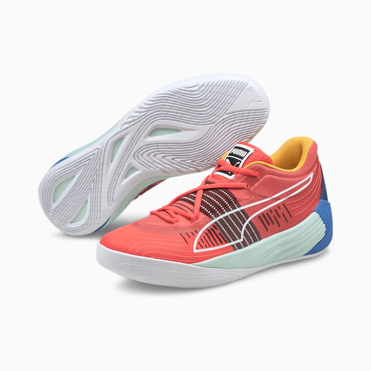 Pánské Basketbalové Boty Puma Fusion Nitro Oranžové/Blankyt | PU3485-Q02