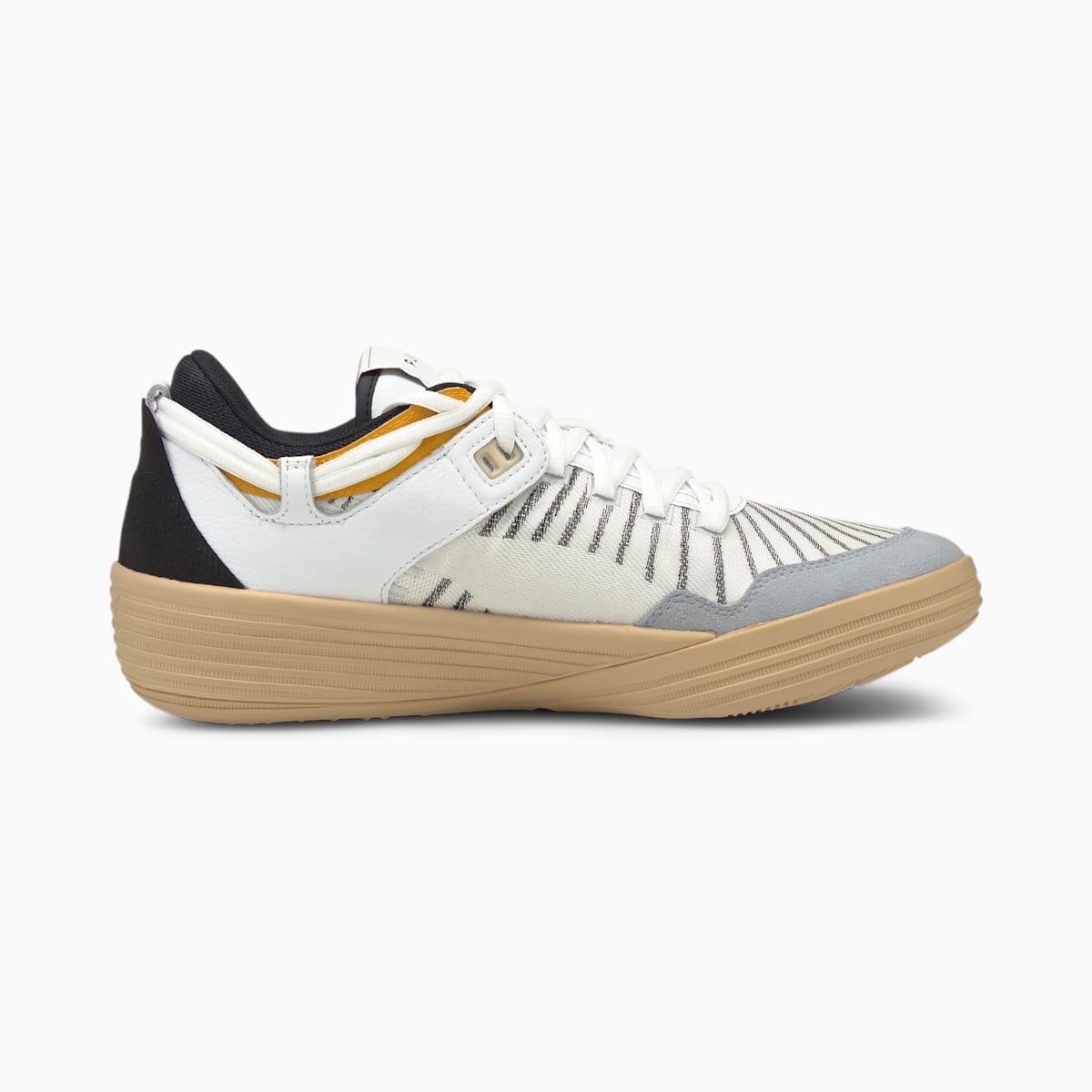 Pánské Basketbalové Boty Puma PUMA x KUZMA Clyde All-Pro Bílé/Černé | PU9073-M02