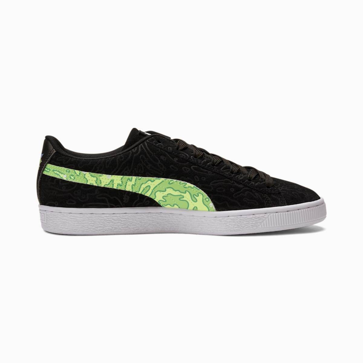 Pánské Boty Puma PUMA x RICK AND MORTY Suede Černé/Zelene | PU8463-Q38