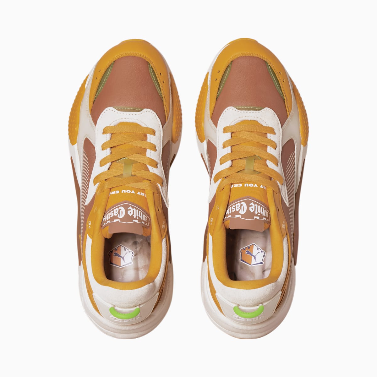 Pánské Boty Puma PUMA x WHITE CASTLE RS-X Oranžové Kytičkované | PU2805-B32