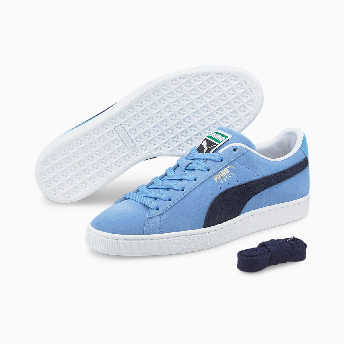 Pánské Boty Puma Suede Classic XXI Světle Blankyt/Tmavě Blankyt/Bílé | PU2740-F64