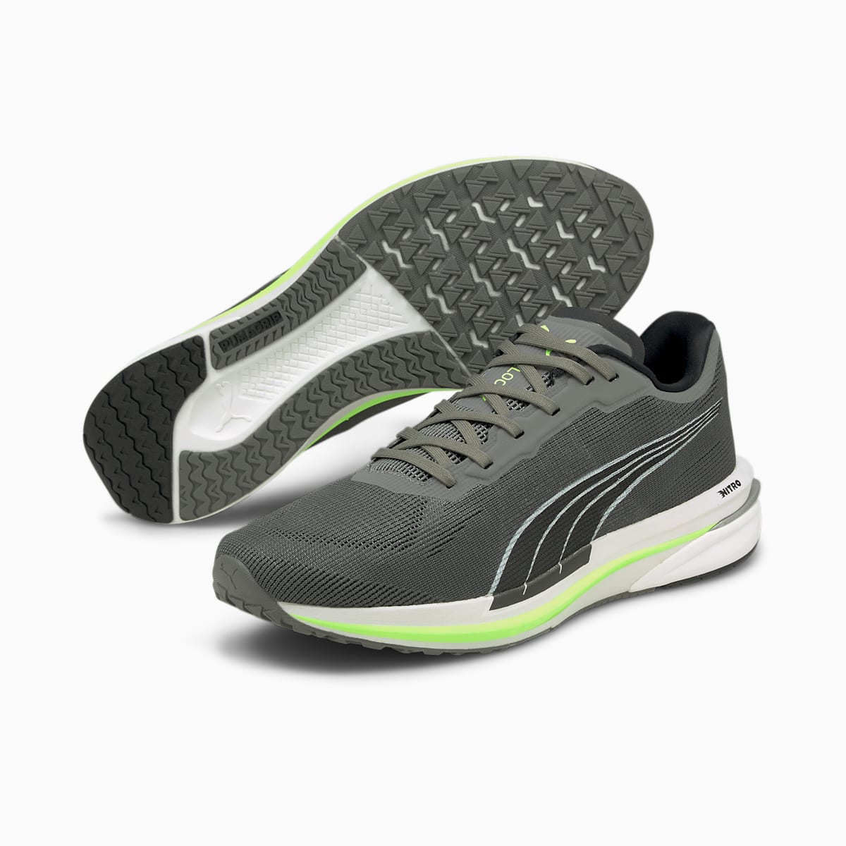 Pánské Běžecké Boty Puma Velocity NITRO Černé/Zelene | PU0185-G59