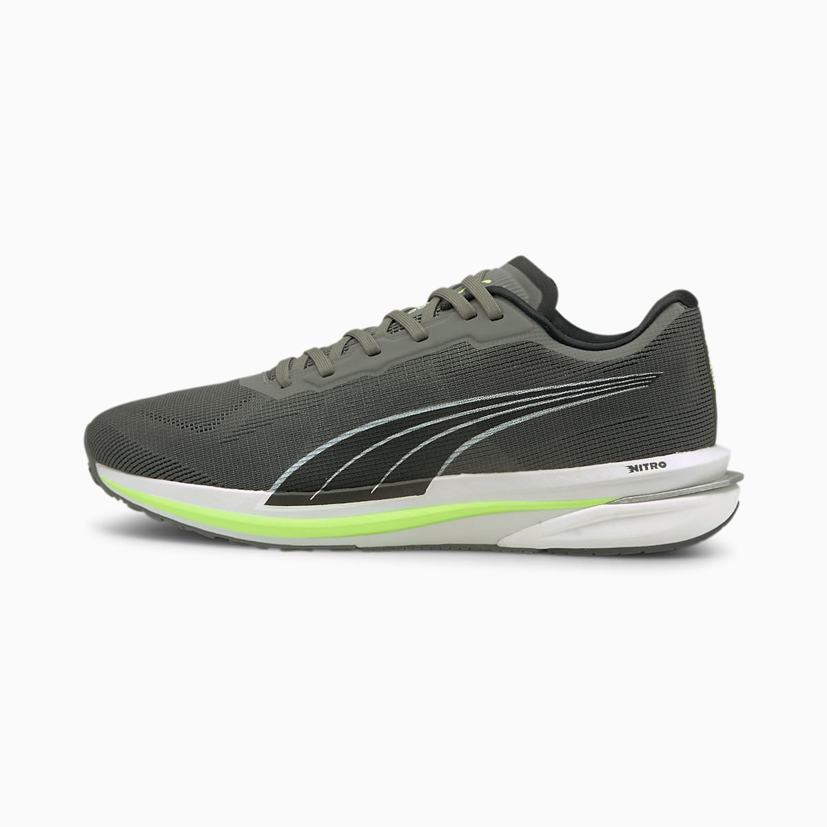 Pánské Běžecké Boty Puma Velocity NITRO Černé/Zelene | PU0185-G59