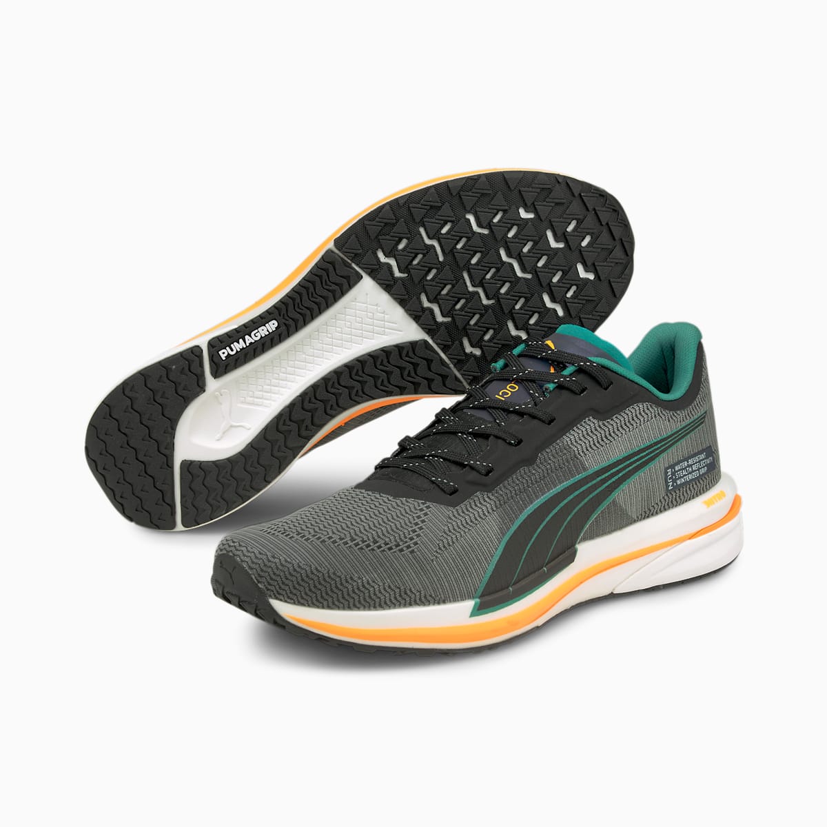 Pánské Běžecké Boty Puma Velocity Nitro WTR Černé/Oranžové | PU2096-P25