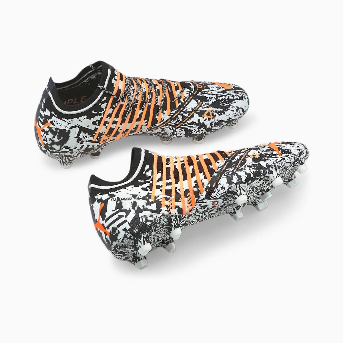 Pánské Kopačky Puma FUTURE Z 1.3 Teaser FG/AG Bílé/Černé/Oranžové | PU8517-N01