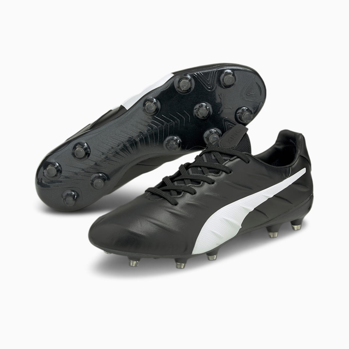 Pánské Kopačky Puma KING Platinum 21 FG/AG Černé/Bílé | PU8326-A92