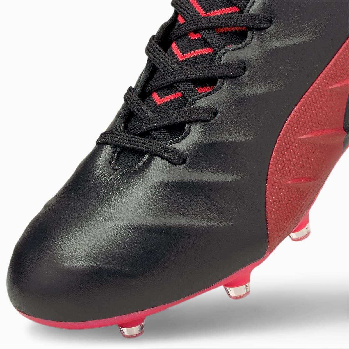 Pánské Kopačky Puma KING Platinum 21 FG/AG Černé/Oranžové | PU9456-P63