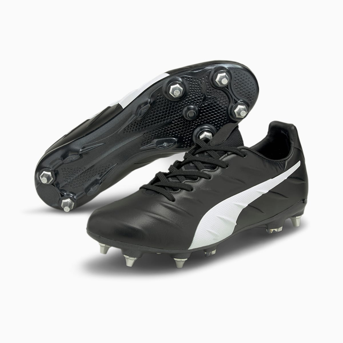 Pánské Kopačky Puma KING Platinum 21 MxSG Černé/Bílé | PU9048-D63