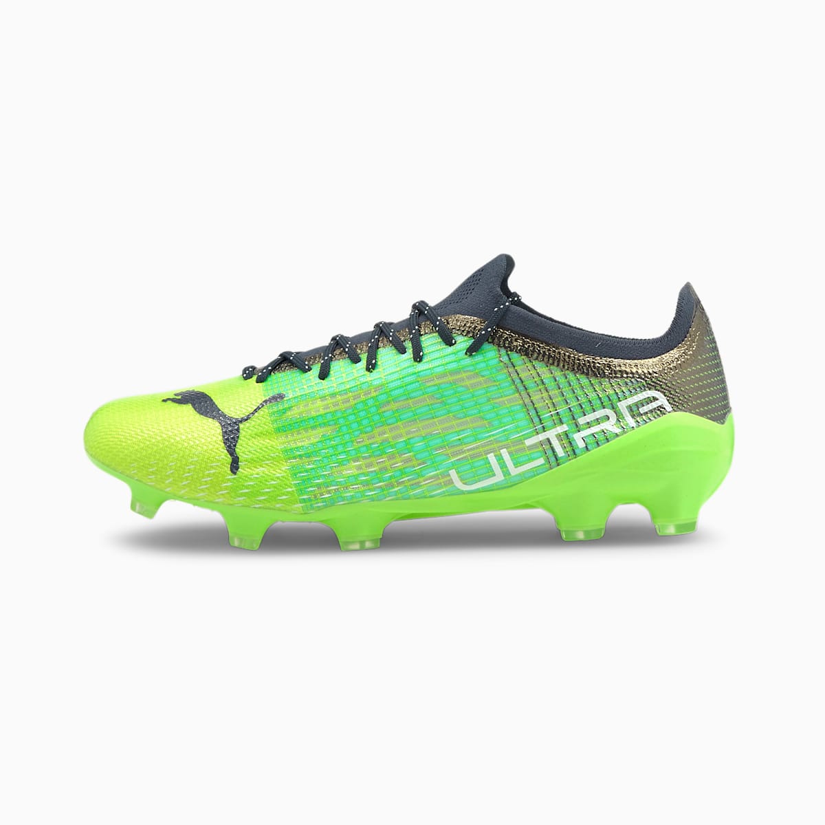 Pánské Kopačky Puma ULTRA 1.3 FG/AG Zelene/Světle Tyrkysové | PU7824-E95