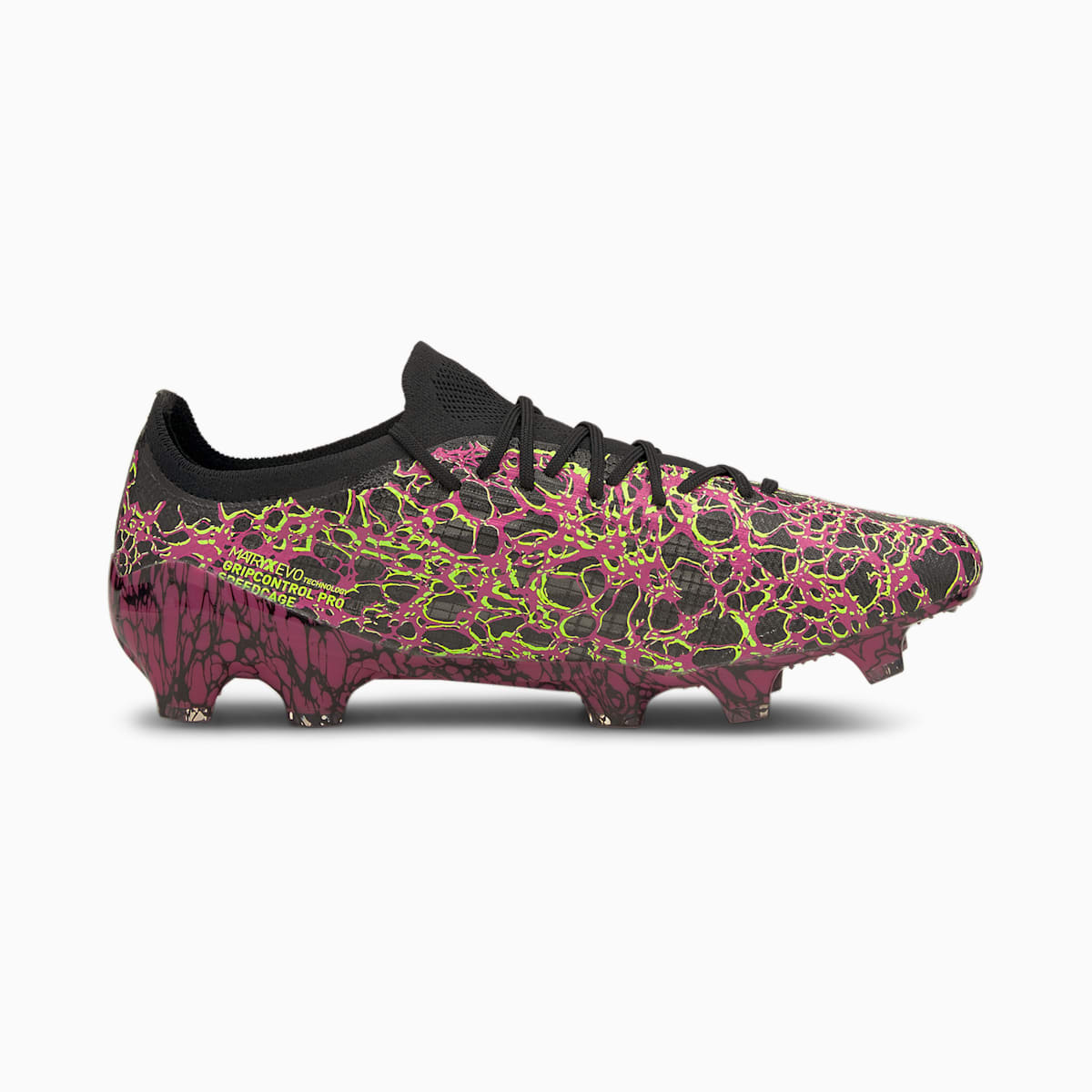 Pánské Kopačky Puma ULTRA 1.3 FG/AG Černé/Zelene | PU9037-A93