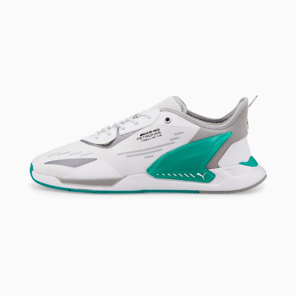 Pánské Moto Boty Puma Mercedes F1 ZenonSpeed Bílé/Stříbrné/Zelene | PU5624-P03