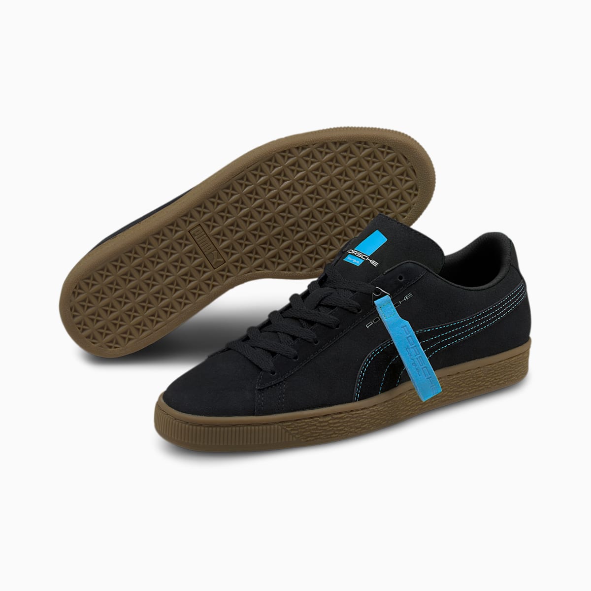 Pánské Moto Boty Puma Porsche Legacy Suede Černé | PU2136-A72