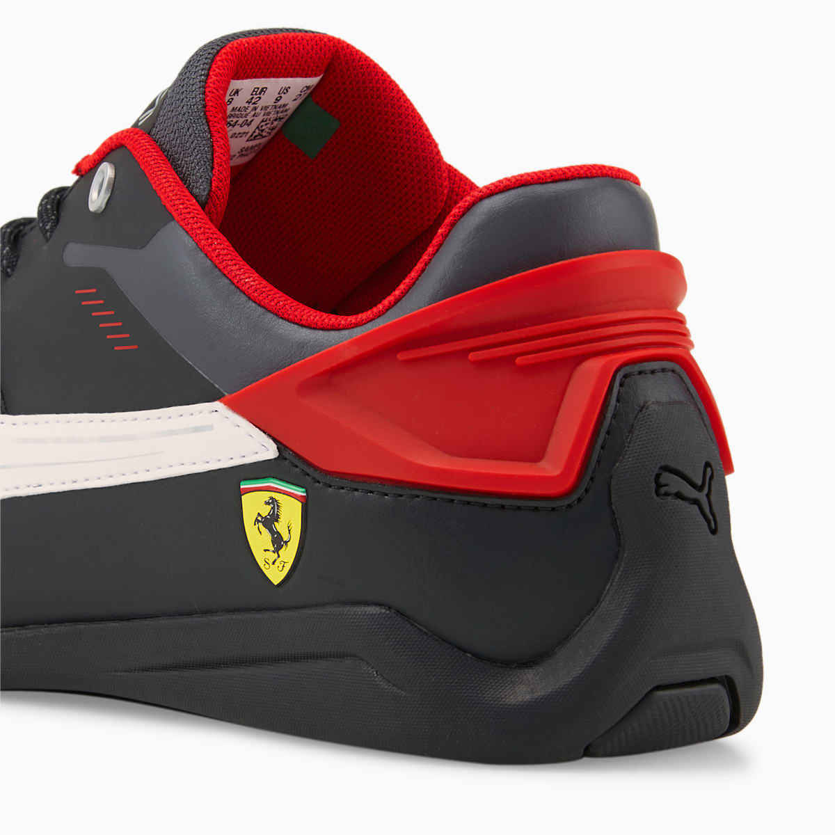 Pánské Moto Boty Puma Scuderia Ferrari Drift Cat Delta Černé/Bílé | PU3041-T63