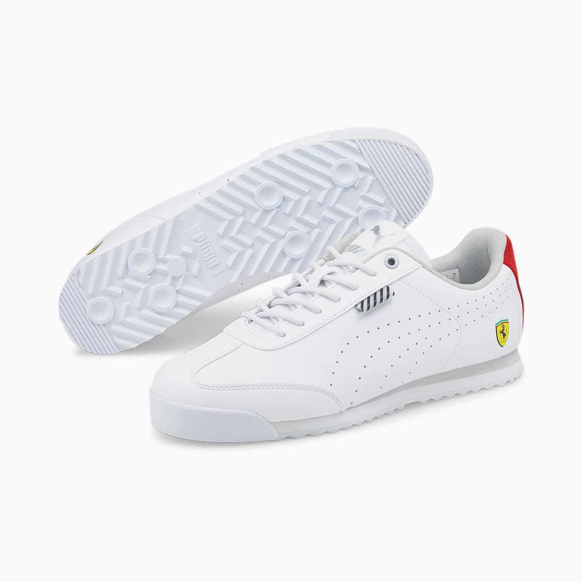 Pánské Moto Boty Puma Scuderia Ferrari Roma Via Perforated Bílé | PU3180-W94